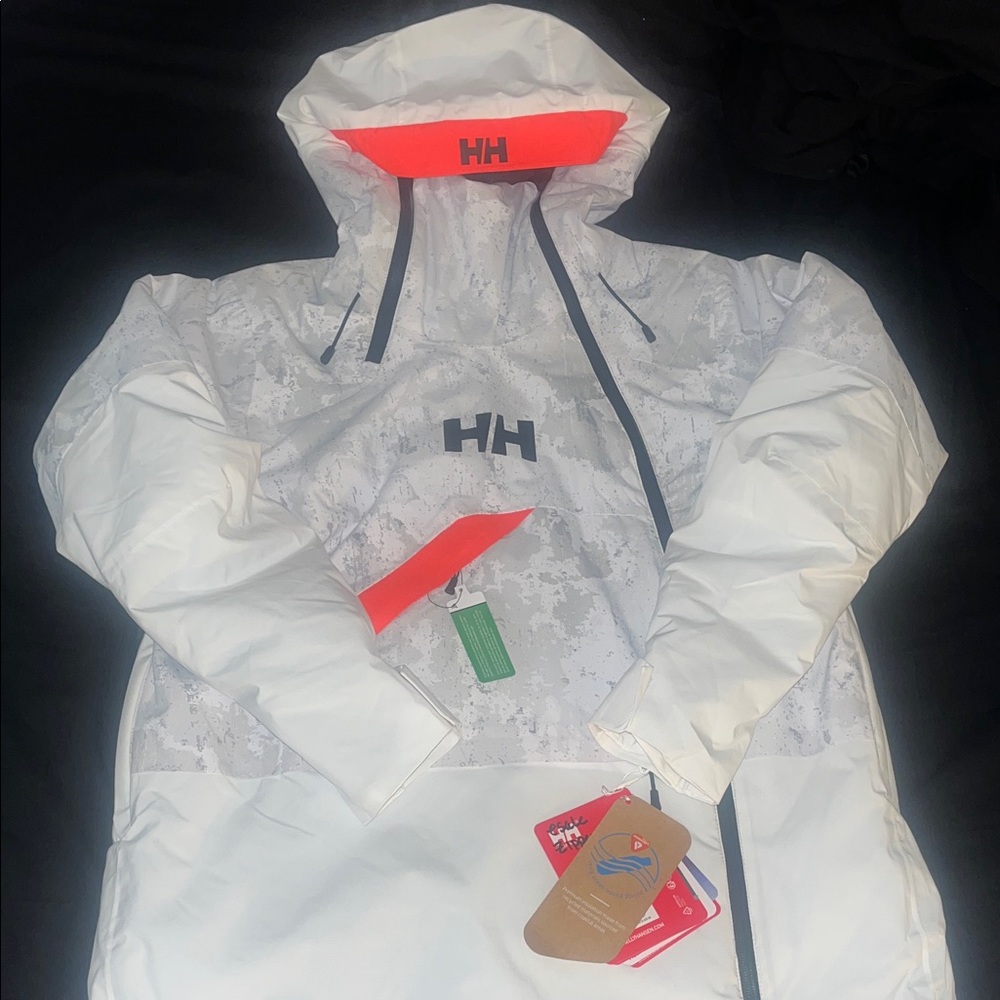 Helly Hansen Snow Camo Jacket with Neon Accents